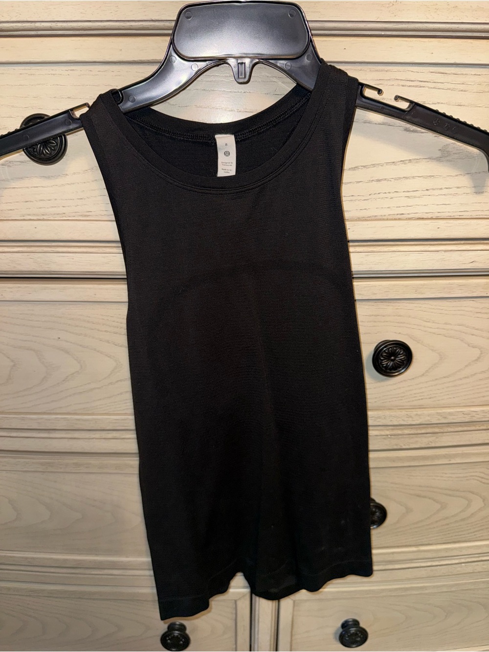 lululemon athletica Black Ribbed Crewneck Tank